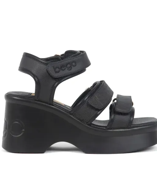 Sandales MARY charcoal - VEGAN cuir d’ananas