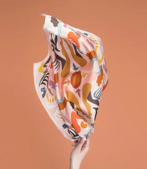 Petit Foulard de soie 'Elle'