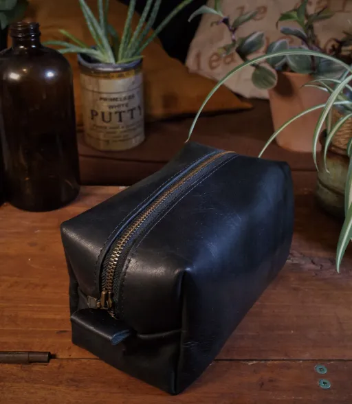 Black toiletry bag