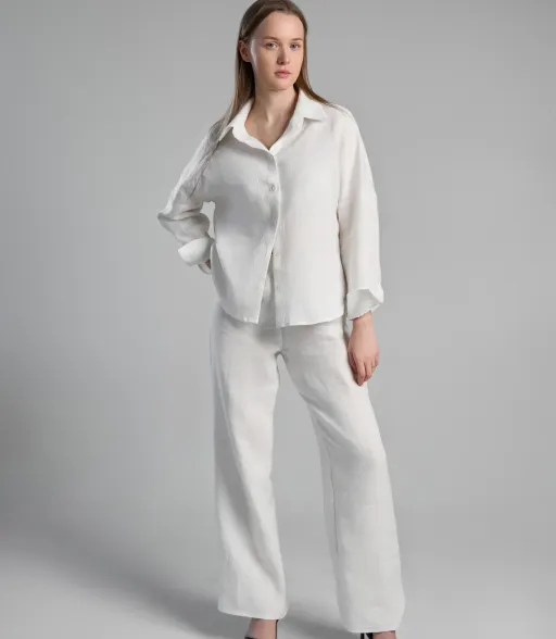 hemp outfit set ( prêt-à-porter ) milk