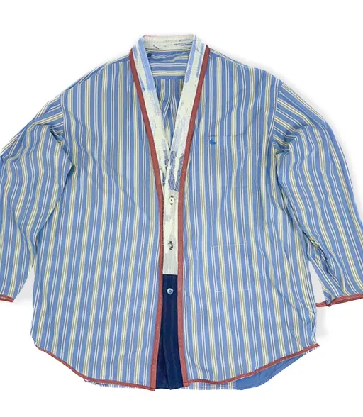 Long Sleeved Kimono Collar Shirt KSD-1 - Allure