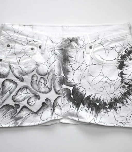 'White Rose Thorns' Jupe
