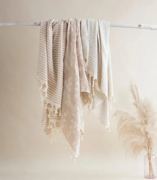 Serviette de bain turque - BLUSH