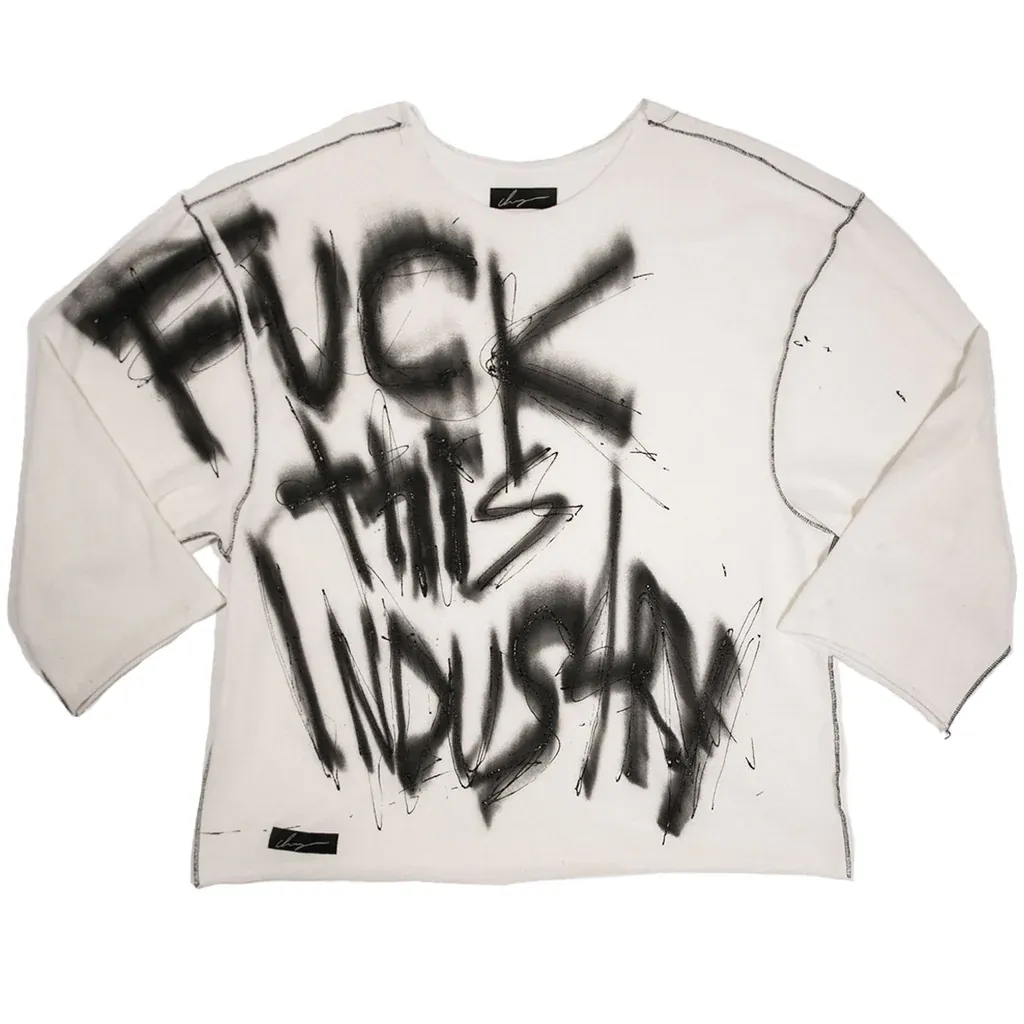 ''i love this industry'' sweater