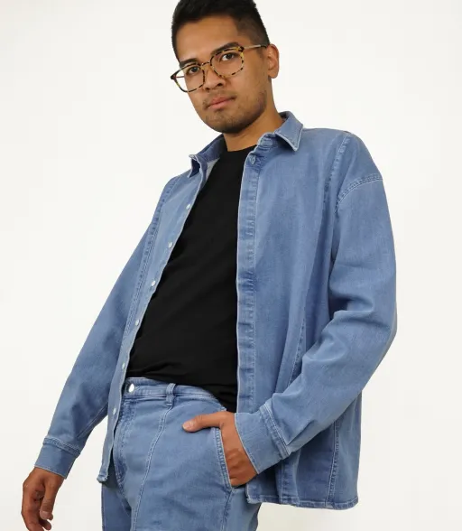 The denim shirt