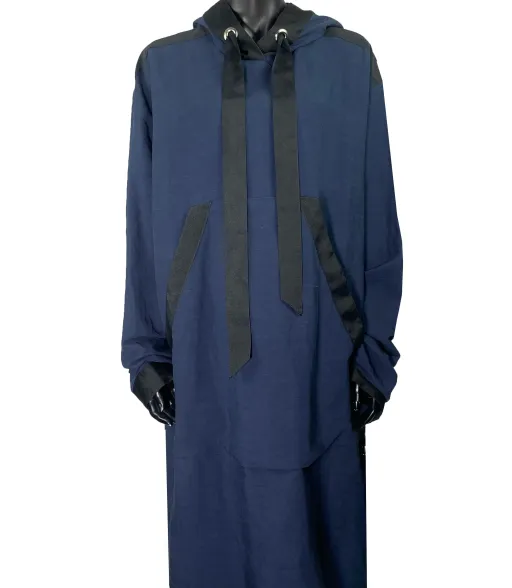 LONG LINEN HOODIE