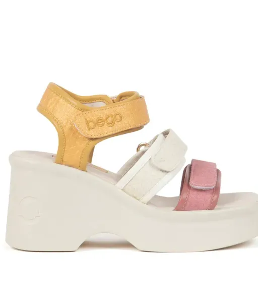 Sandales MARY multi pink - VEGAN cuir d’ananas