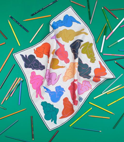 Art School Silk Neckerchief