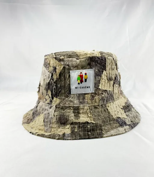 Bucket hat Eco-print BORO
