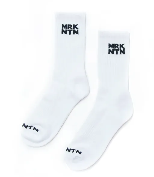 Le duo de chaussettes noires et blanches de MRKNTN