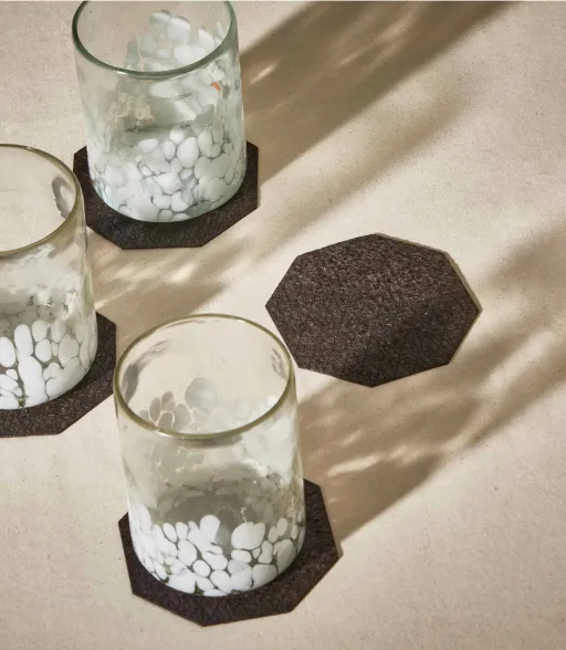 THAR octagon coasters set of 4