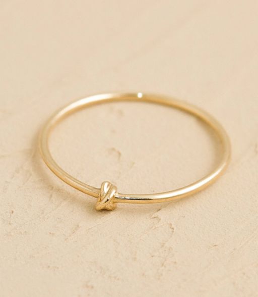 X Ring – 14k Yellow Gold