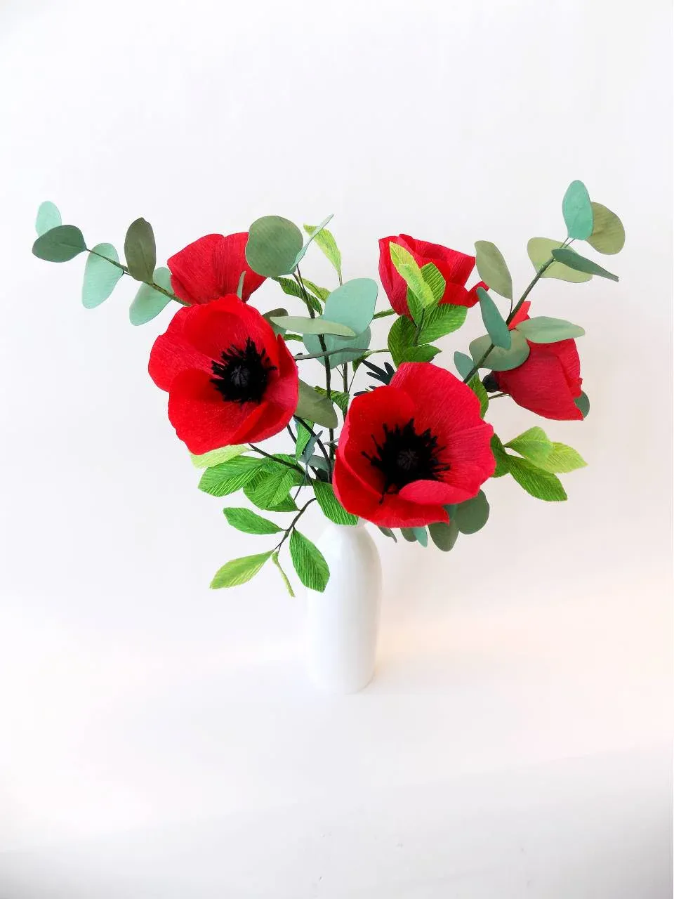 Paper poppy bouquet