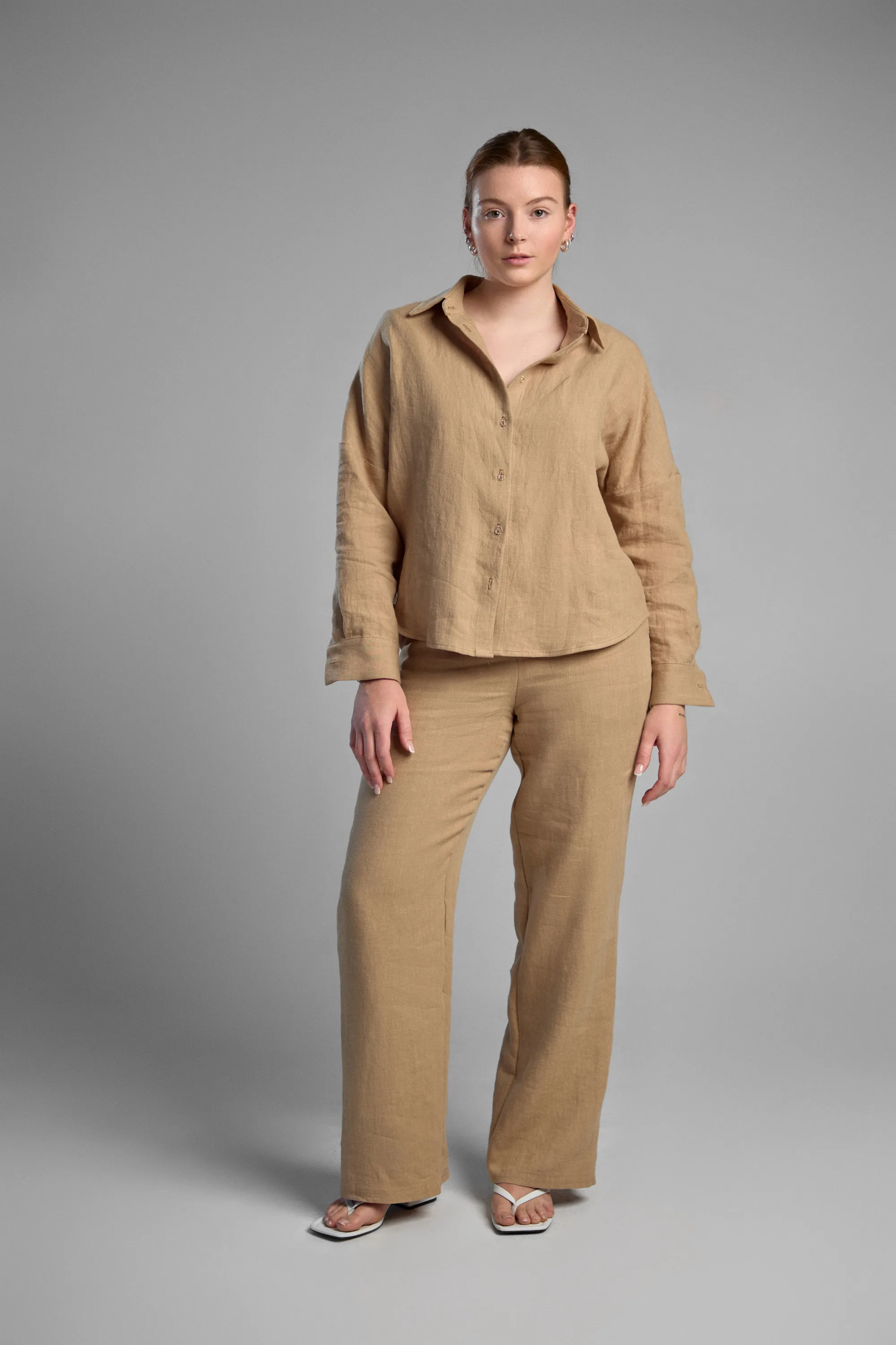 hemp outfit set ( prêt-à-porter ) latte