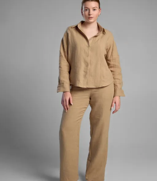 hemp outfit set ( prêt-à-porter ) latte