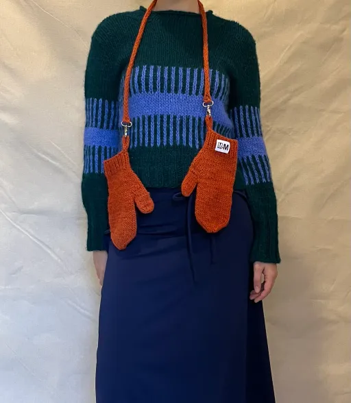 Orange mittens