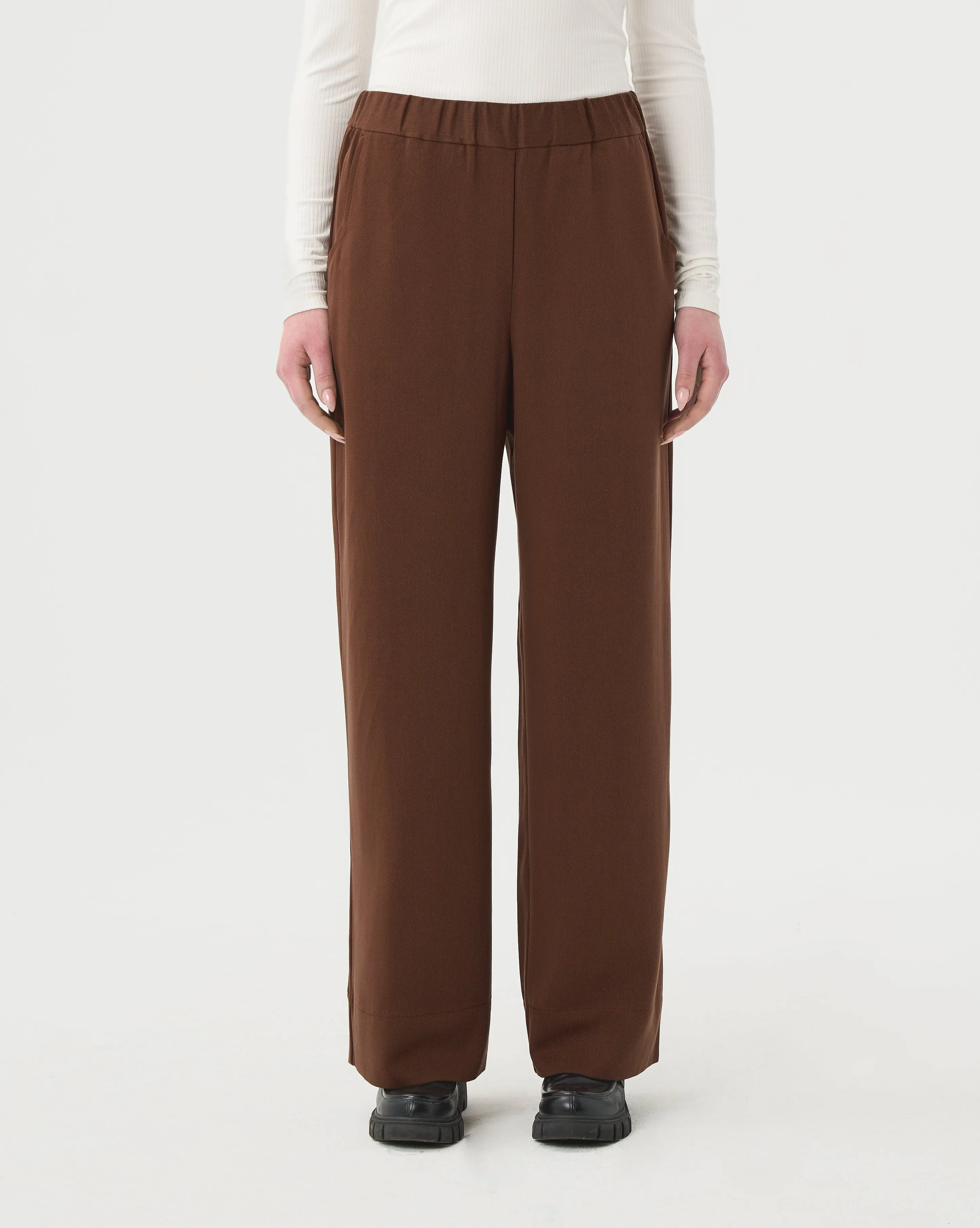 Pantalon ample brun