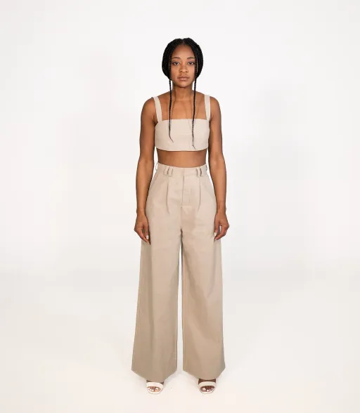 Casia Trousers - Oat
