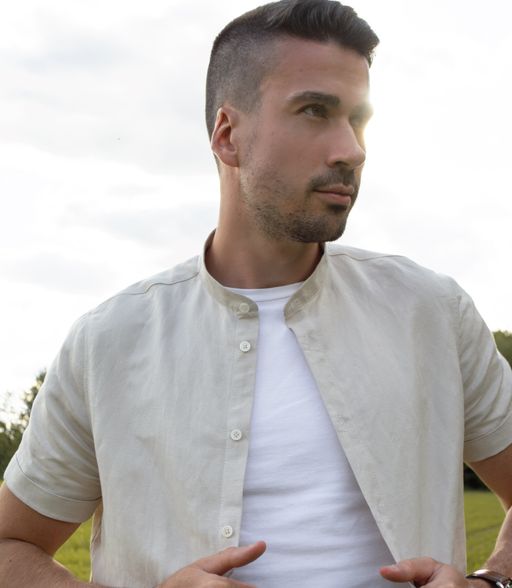 Shao - Short sleeves linen shirt
