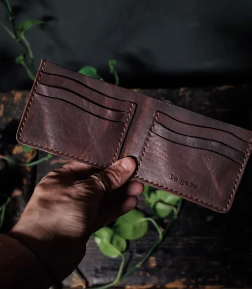 Portefeuille Ludger marron foncé