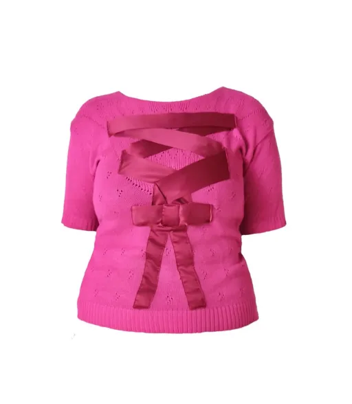 Berry Bow Knit