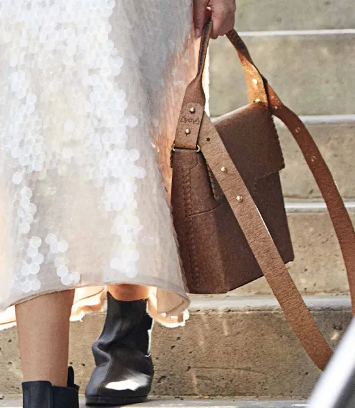 BENUE satchel purse with NILE short handle