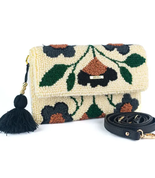 MORA handmade tufted clutch purse