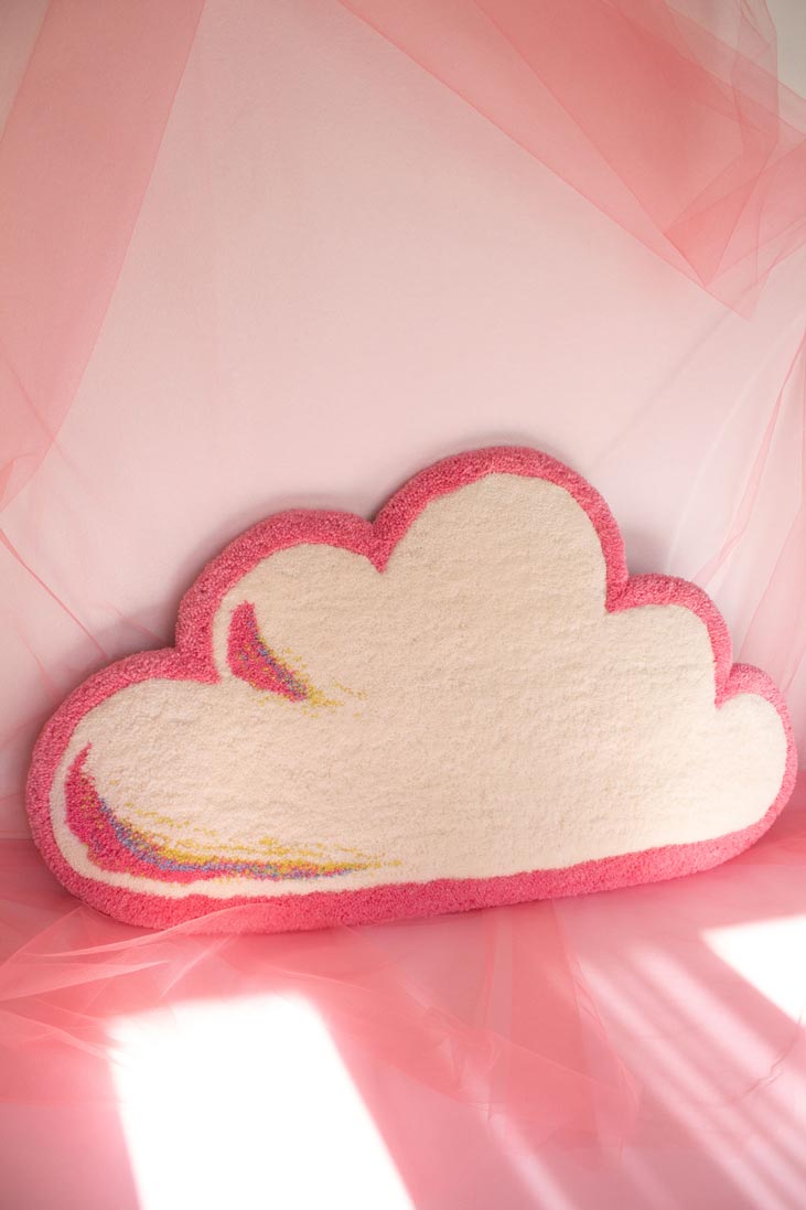 Hand-Tufted Cloudy Sunset Wall Rug