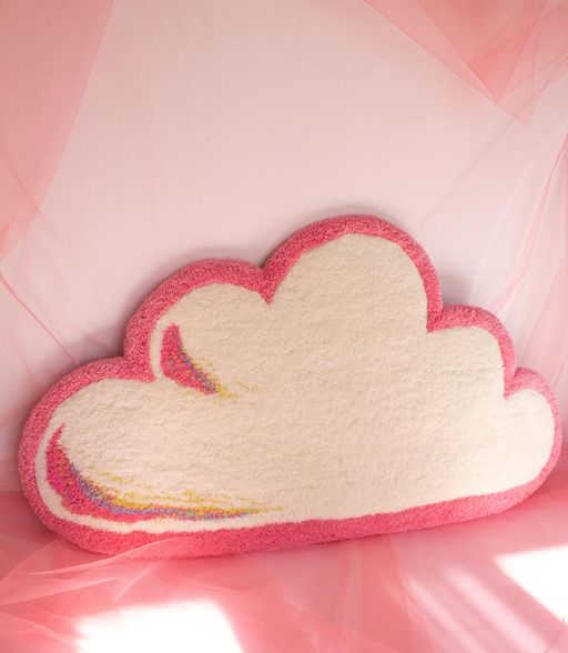 Hand-Tufted Cloudy Sunset Wall Rug