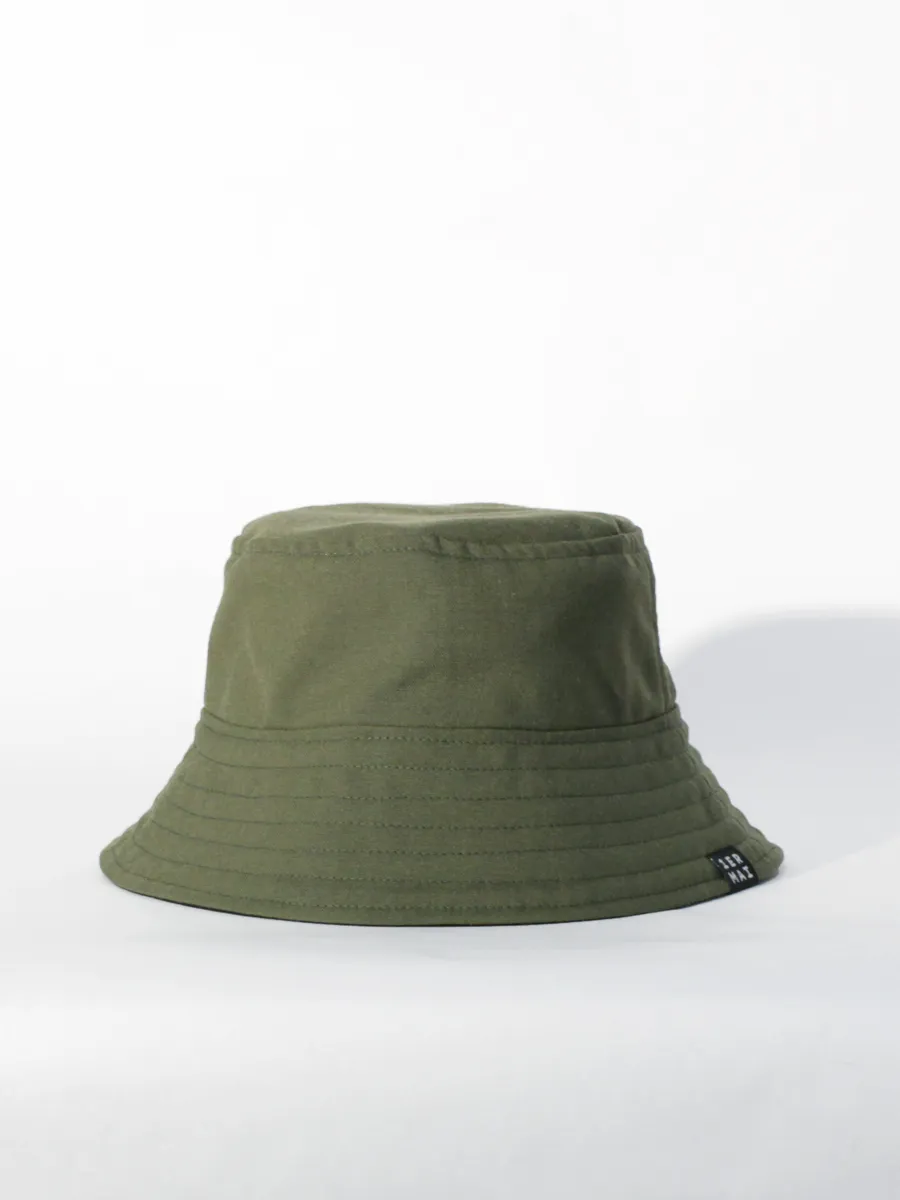 Reversible Bucket Hat Olive Green/Black