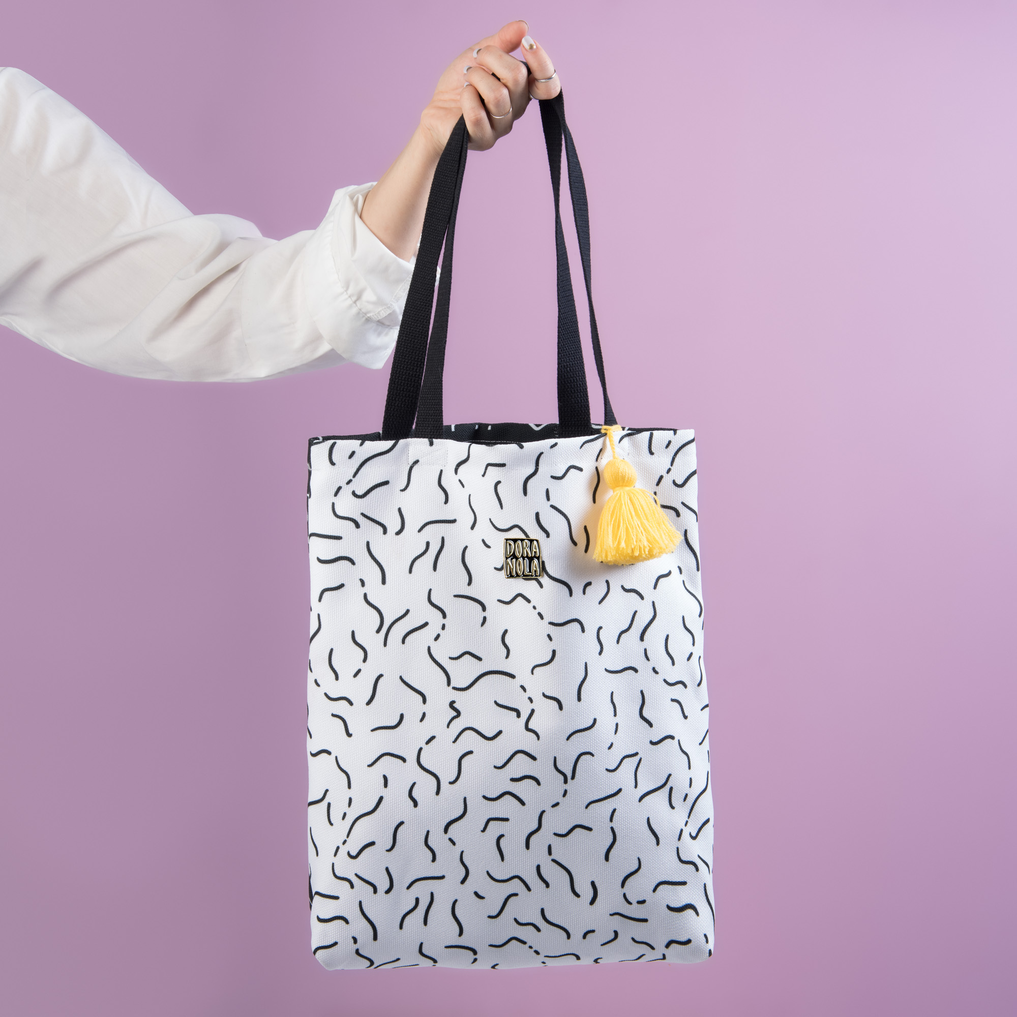 Tote Bag with Tassel, Freehand