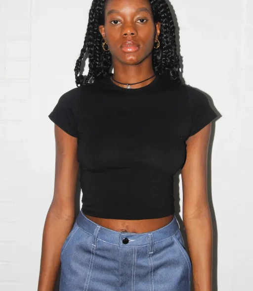 Studio Citizen Baby Tee in Black