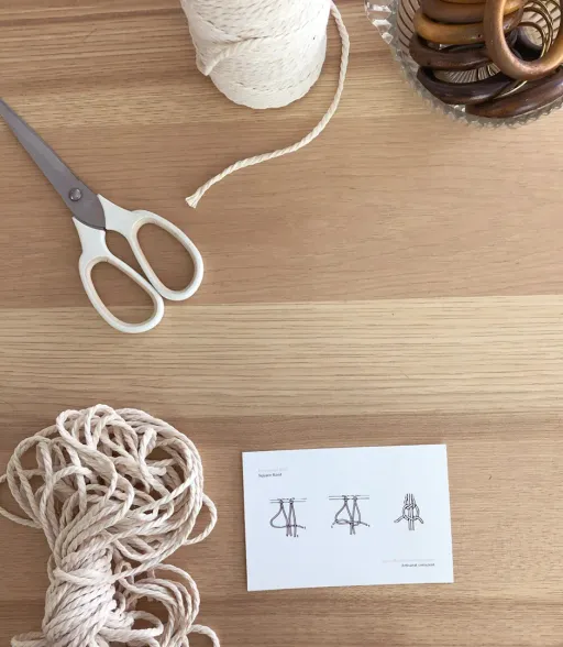 Kit zéro déchet pour faire sa propre jardinière en macramé