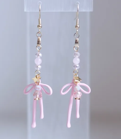 Pink Coquettes earrings