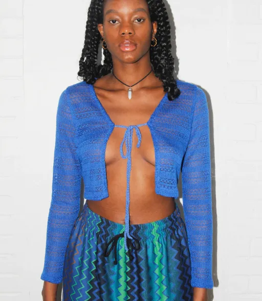 Studio Citizen Cardigan en Bleu électrique