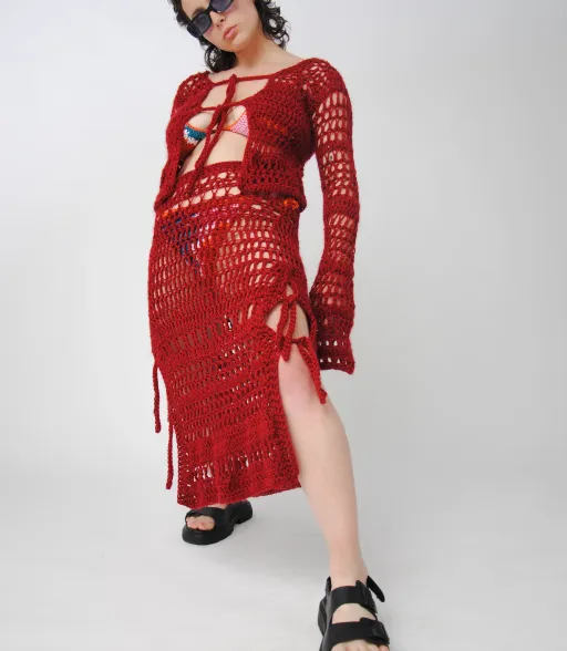 Jupe Lily Rose - Rouge