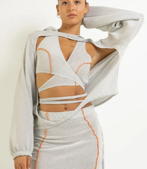 APHRODITE CUTOUT HOODIE