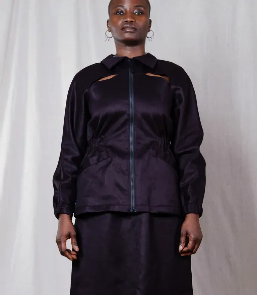 Eva Jacket (Aubergine)