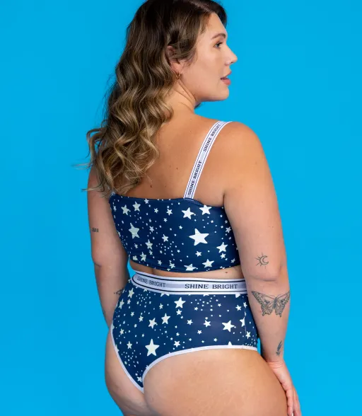 High waisted Tanga ''SHINE BRIGHT''