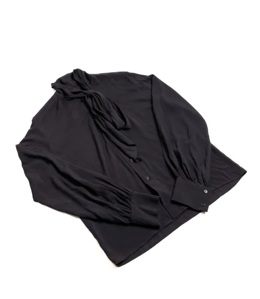 Shirt with scarf collar