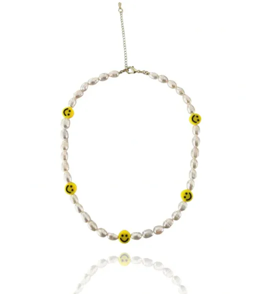 Smiley Pearls Necklace