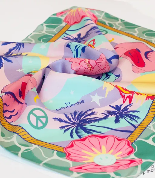 SILK SCARF 🌊💙 TEAL WATER