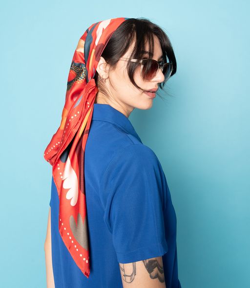 Silk Scarf 'All the Way'