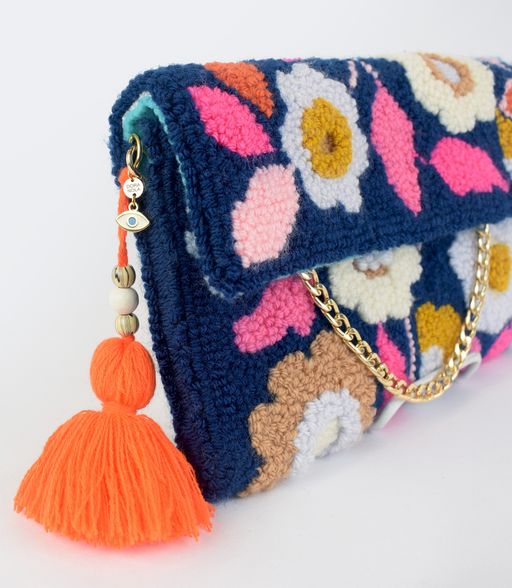 Sac à main en laine 'Printemps d'Amour'