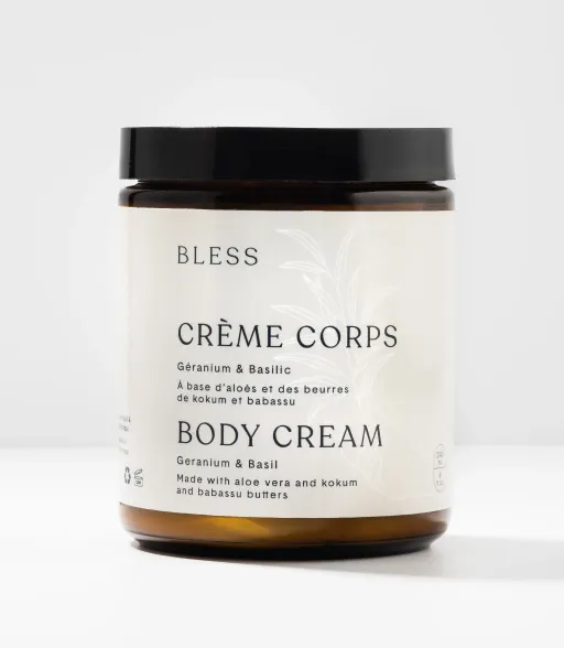 Geranium & Basilic body cream