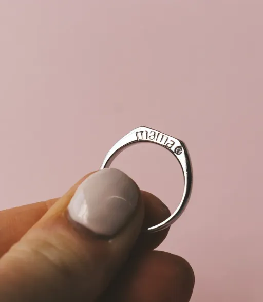 Bague MAMA - Argent