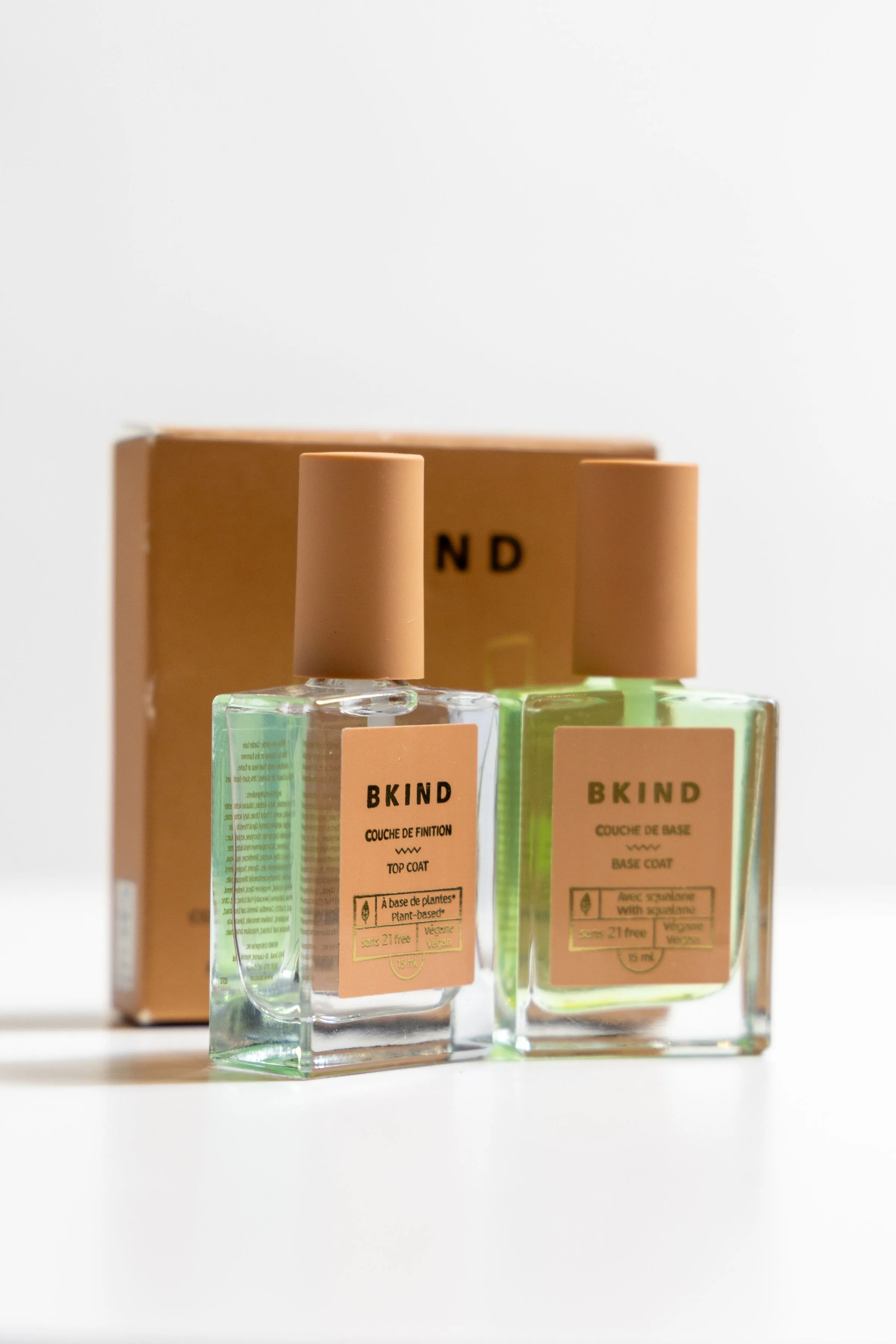 Manicure Pack - Nail Polish Base and Top Coats by Bkind