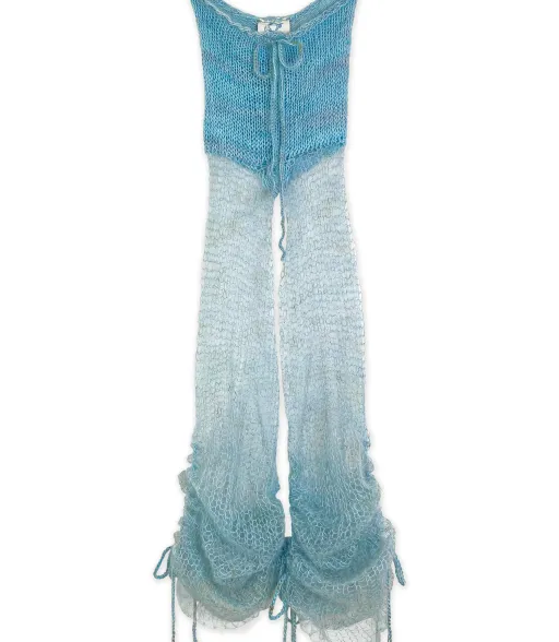 Pantalon en Mohair Ruché