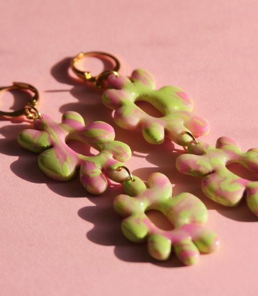 Boucles d'oreilles - Double fleurs