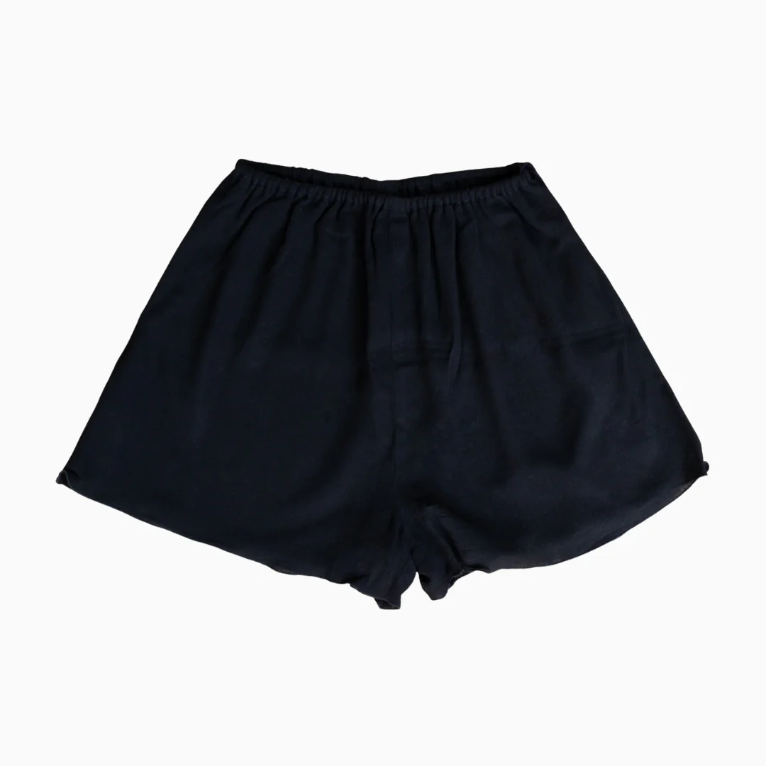 Lua - elastic shorts - Black Cupro